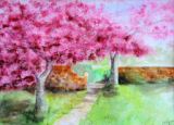 66 - Spring in the Park - Pen & Watercolour - Liz Symonds.JPG